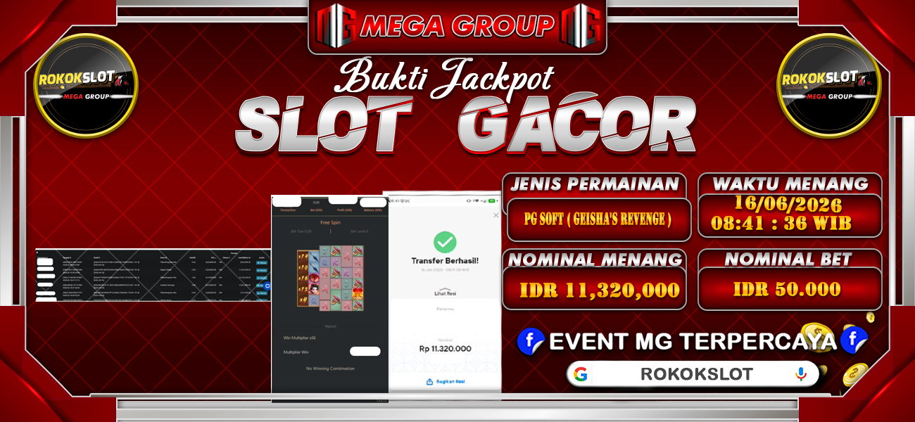Bukti JP situs Rokokslot hari Selasa, 16 Juni 2026